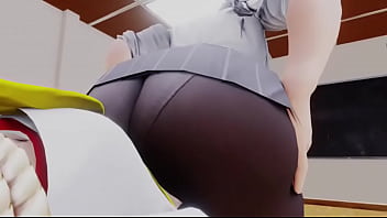Street Fighter Mschun Li Sitting On Sakura's Face 2 thumbnail