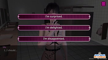 Ep9 fan meets exhibitionist luna in the public toilet female anchor next door