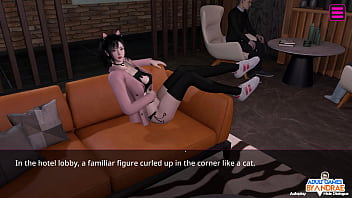 Ep9 fan meets exhibitionist luna in the public toilet female anchor next door