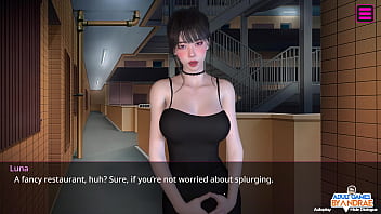 Ep9 fan meets exhibitionist luna in the public toilet female anchor next door