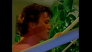 Hot ass slut in the bathroom gets fucking in different positions by dong