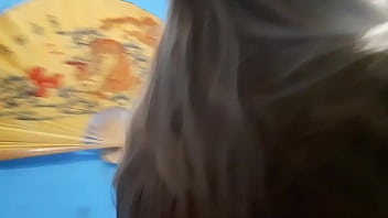 In everyday life she is a saleswoman in a local shop but today she plays the role of a licentious whore