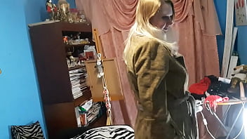 In everyday life she is a saleswoman in a local shop but today she plays the role of a licentious whore