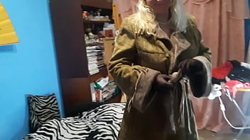 In everyday life she is a saleswoman in a local shop but today she plays the role of a licentious whore