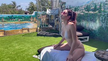 European stepmom artemisia love naked outdoor sexy with a ponytail and waiting to get fucked