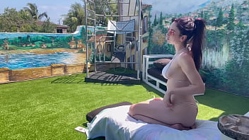 European stepmom artemisia love naked outdoor sexy with a ponytail and waiting to get fucked