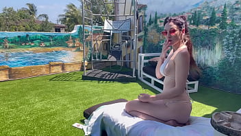 European stepmom artemisia love naked outdoor sexy with a ponytail and waiting to get fucked