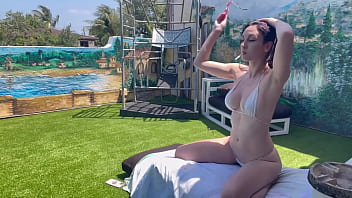 European stepmom artemisia love naked outdoor sexy with a ponytail and waiting to get fucked