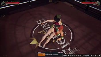 Nanyang vs aine nf3d female mma battle