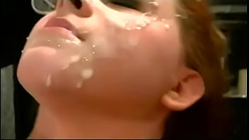 Cumming on her face