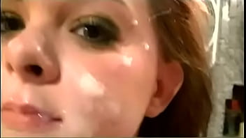 Cumming on her face