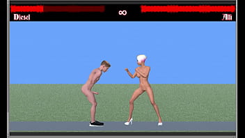 Naughty fighting game