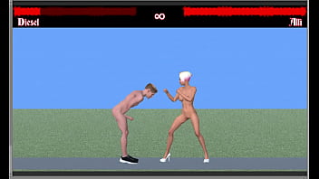 Naughty fighting game
