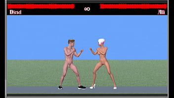 Naughty fighting game
