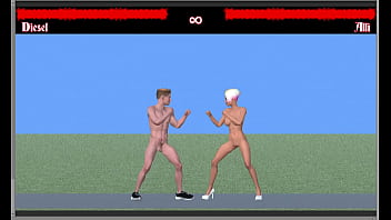 Naughty fighting game