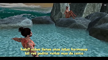 Hermosa chica penetrada en la playa