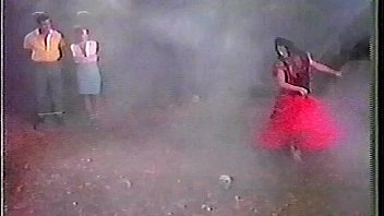 Topless dance in the forest