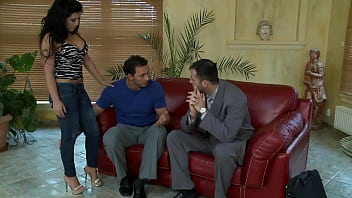 A threesome with amanda black a slut gets all her holes filled