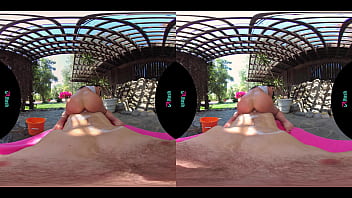 Beautiful big titty bombshell washes your car then lets you fuck her in the butt in vr