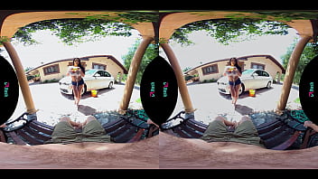 Beautiful big titty bombshell washes your car then lets you fuck her in the butt in vr