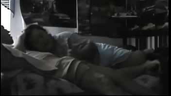 Step moms friend giving son a blowjob