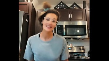 Morning dancing while cooking before we get eye appointment