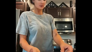 Morning dancing while cooking before we get eye appointment