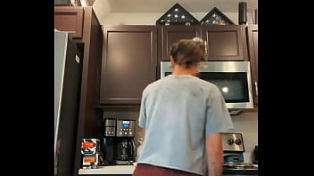 Morning dancing while cooking before we get eye appointment