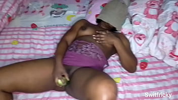 Fucking my horny pot with cucumber Fucking my horny pot with cucumber