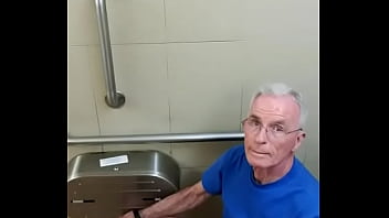 Spy Old Guy Jerking In Home Depot Restroom And He Didn't Care thumbnail