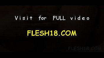 Hot brunette girl bunny caresses big meat member