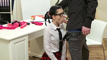 Naughty pupil spanked before a facial dane jones