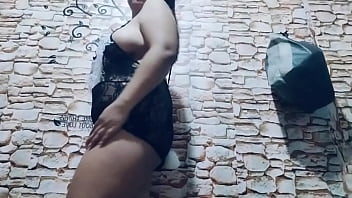 Rubbing my dildo with my pussy and feet in sexy lingerie