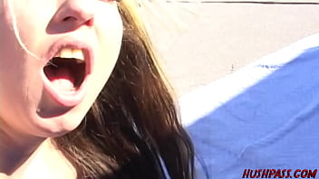 Zoe matthews hits the roof for some outdoor sex