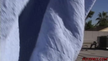 Zoe matthews hits the roof for some outdoor sex