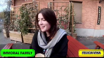 Felicia vina's booty gets double stuffed by dan & stepson's cock