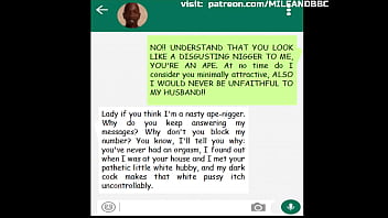 Second part of a married white woman with a big racist ass is seduced by a black cock for more information visit milfand