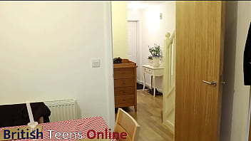 British 18 year old eats ice cream with cum topping