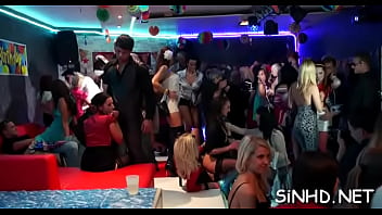 Seductive dancing with charming women and hunks