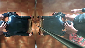 Milf chairtied throatfucked with ring gag and throatpie