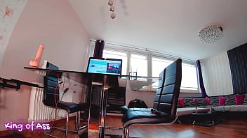 Sultry leggings ass play and dildo thrills