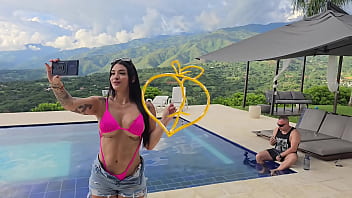 Salome gil hot latina milf turns a photoshoot into steamy pool sex with spanish photographer