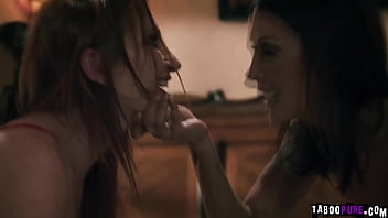 Lucky stud getting gangbang by horny hot milfs in their house