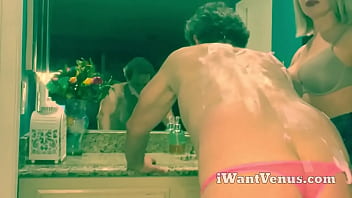 Locked and shaved mistress kaylamy sub is a prisoner of his own desires locked in a chastity cage and leashed to my wi