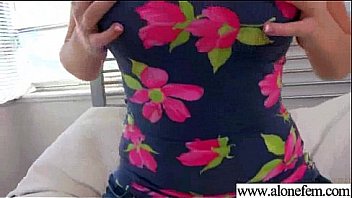 Horny girl insert in her holes all kind of things clip 02