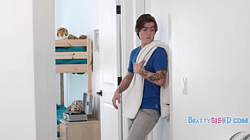 Bratty stepsister seduces her brother after graduation