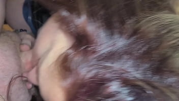 Deep throating new cock