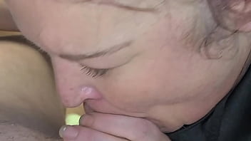 Deep throating new cock