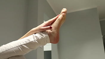 Foot play when i bored i love massage my feet