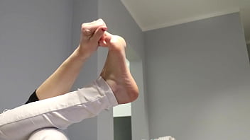 Foot play when i bored i love massage my feet